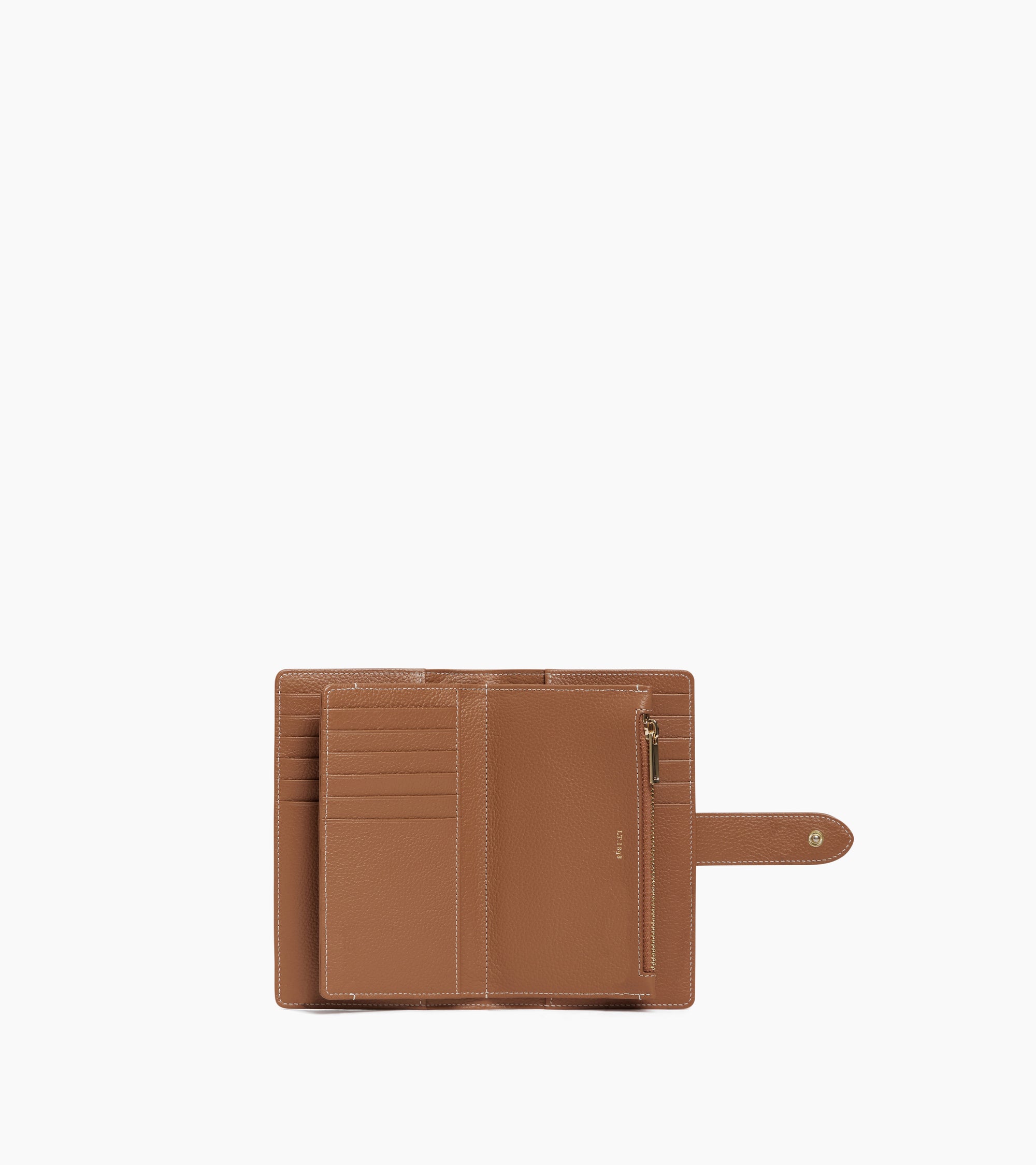 Marguerite large wallet in grained leather