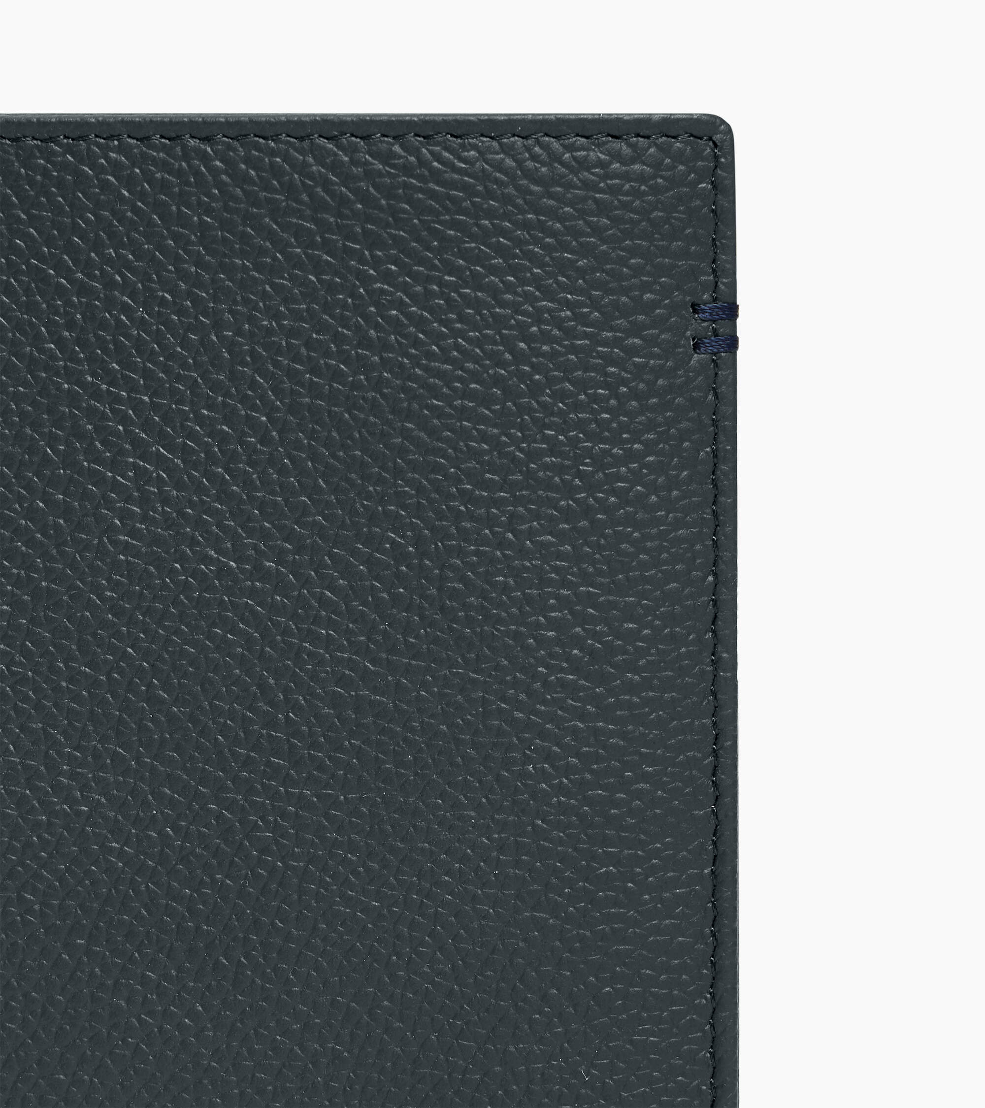 Mittelgroße Bifold-Brieftasche im Hochformat mit Reißverschluss Lucien aus genarbtem Leder