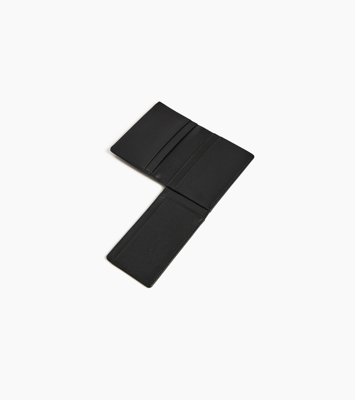 Bifold-Kartenetui im Querformat Lucien aus Leder mit T-Signatur