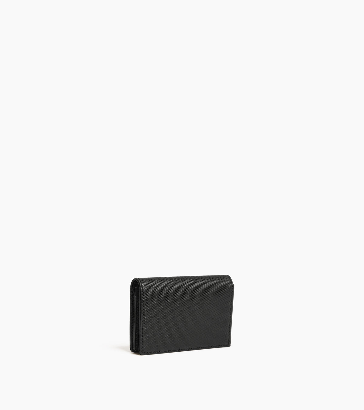Bifold-Kartenetui im Querformat Lucien aus Leder mit T-Signatur