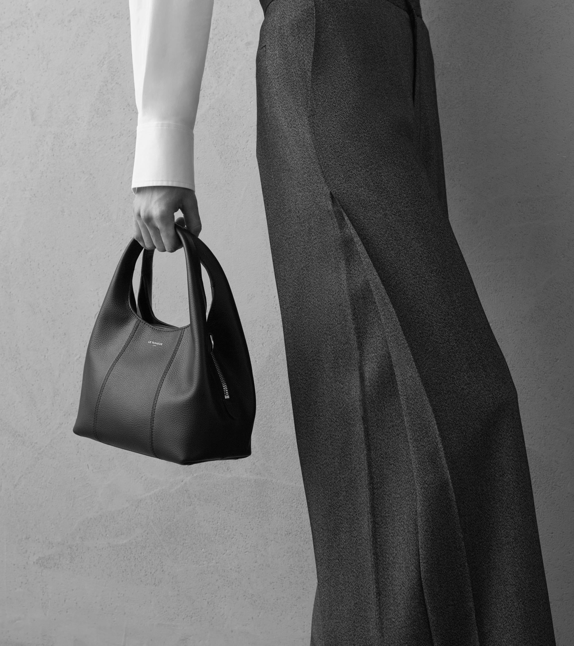 Kleine Handtasche Juliette aus genarbtem Leder