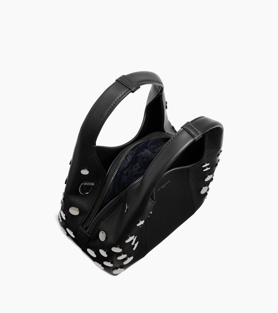 Kleine Handtasche Juliette aus Glattleder mit Ziernieten