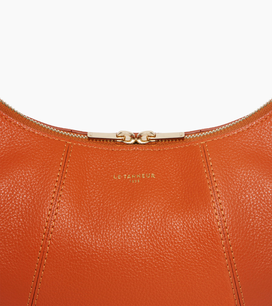 Small Hobo Bag in grained leather