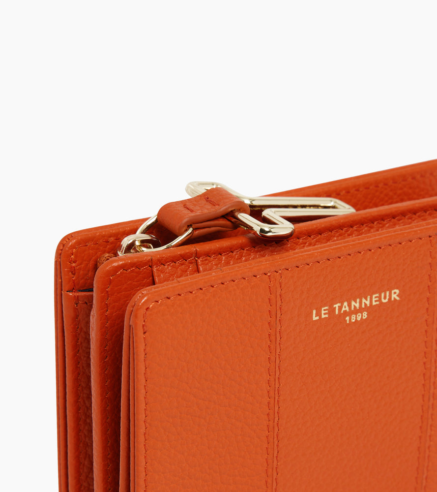 Petit portefeuille Juliette en cuir grainé