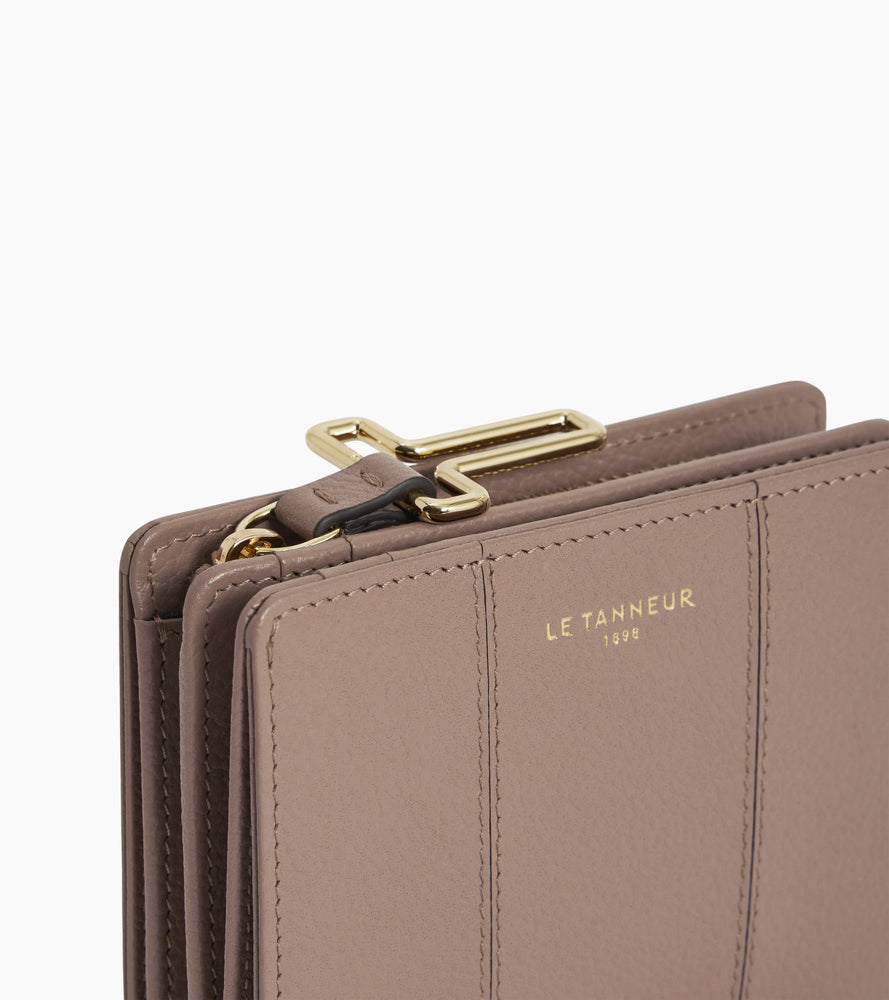 Petit portefeuille Juliette en cuir grainé