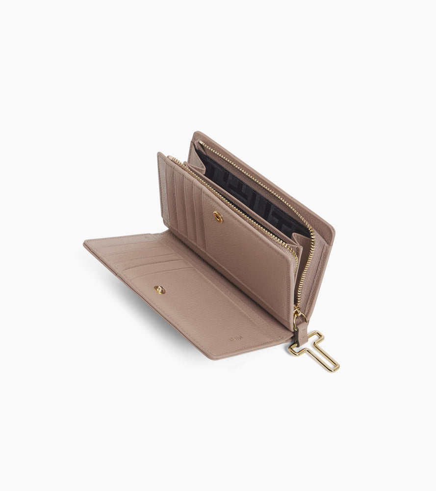 Portefeuille moyen modèle Juliette en cuir grainé