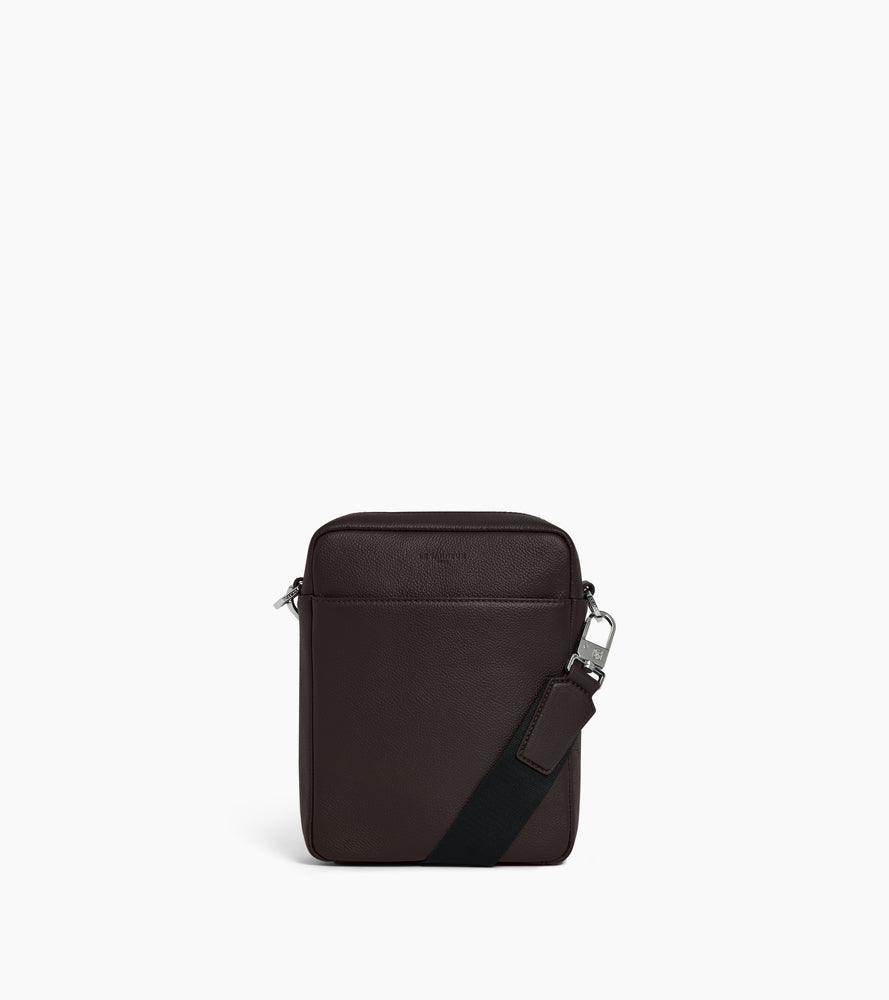 Marceau small zipped satchel in grained leather
