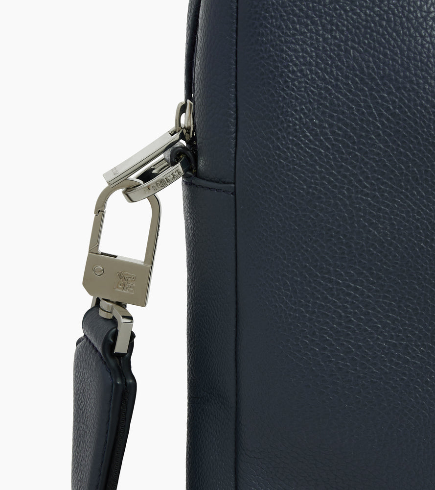 Kleine Aktentasche Marceau 14-Zoll aus genarbtem Leder