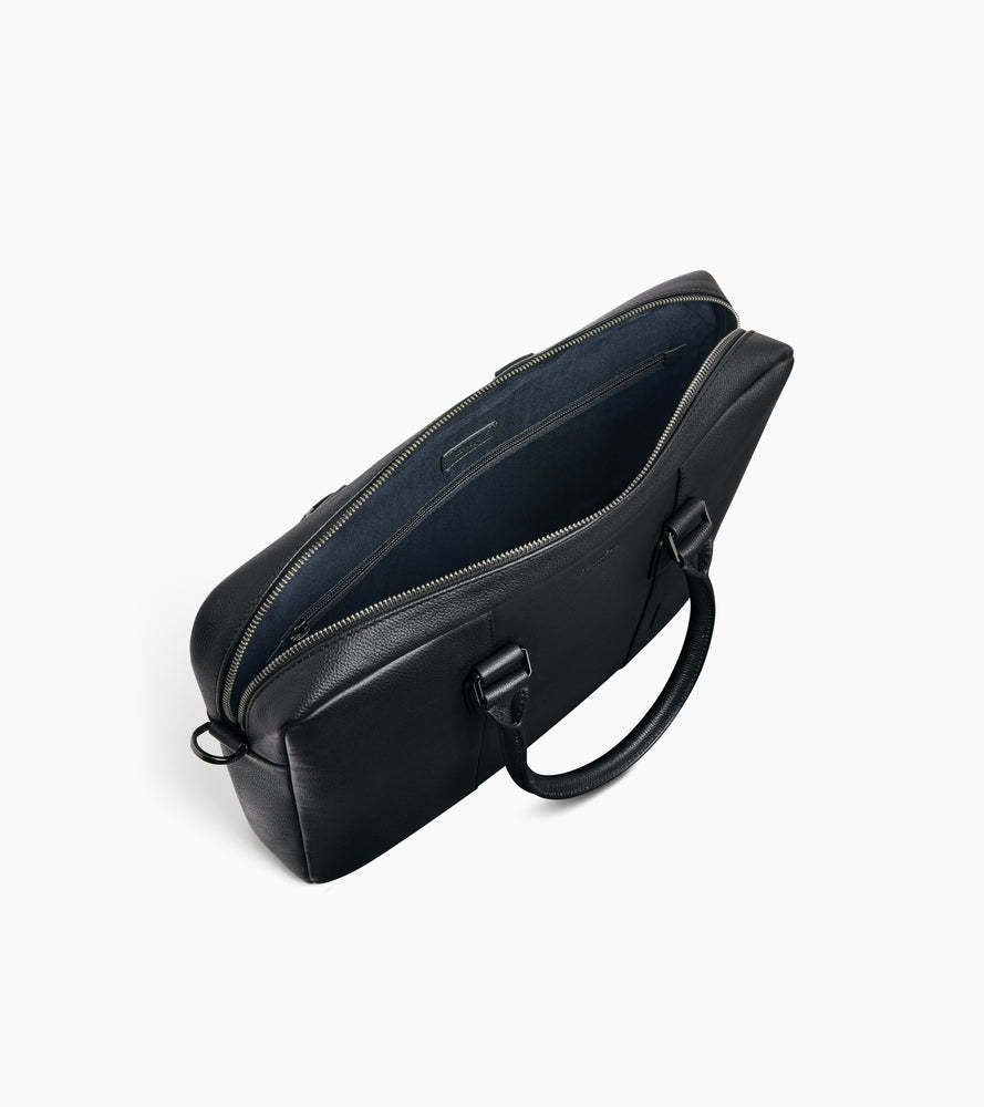 Marceau small 14" briefcase in grained leather