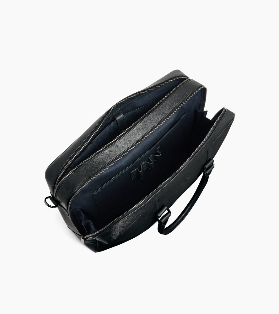 Große Aktentasche Marceau 17-Zoll aus genarbtem Leder