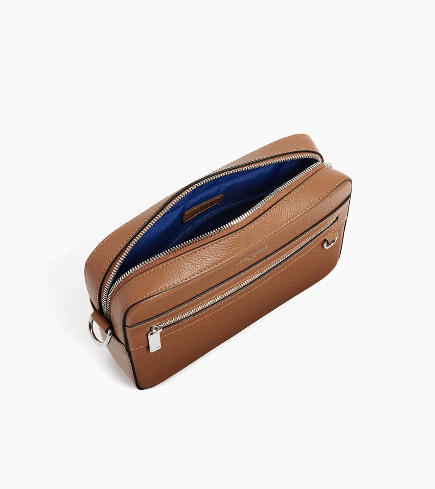 Kleine Umhängetasche Emile aus genarbtem Leder