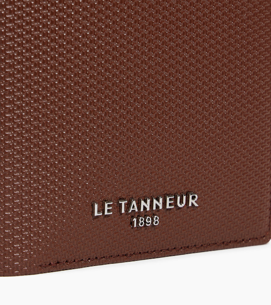 Geldbörse im Hochformat Emile aus T-Signaturleder mit Reißverschluss