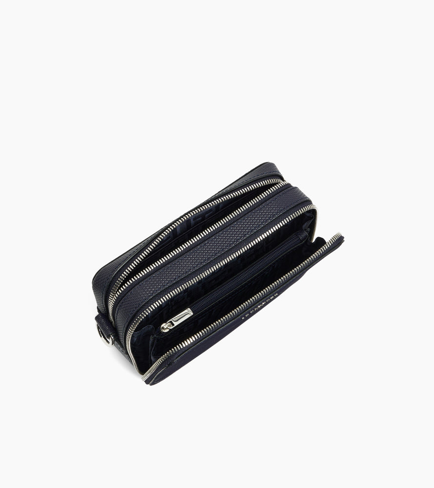 Pequeño bolso de 2 compartimentos Emile en cuero con firma T.
