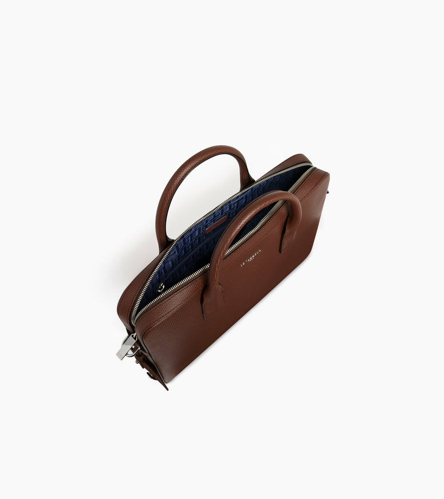 Dünne Aktentasche Emile 14 Zoll aus T-Signaturleder