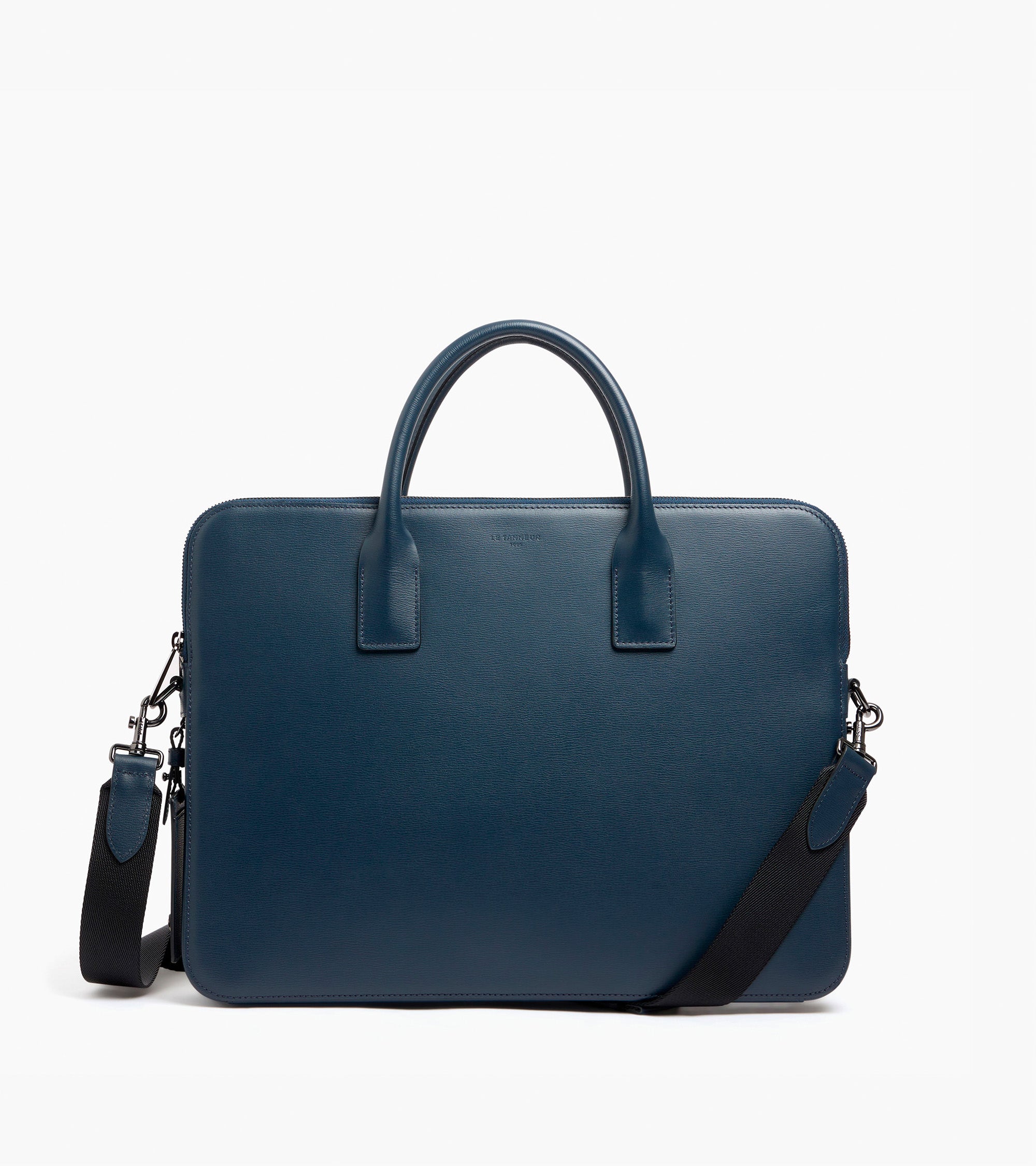 Emile slim 15" briefcase in bonded leather