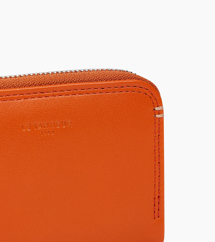 Geldbörse Martin aus Glattleder mit Reißverschluss