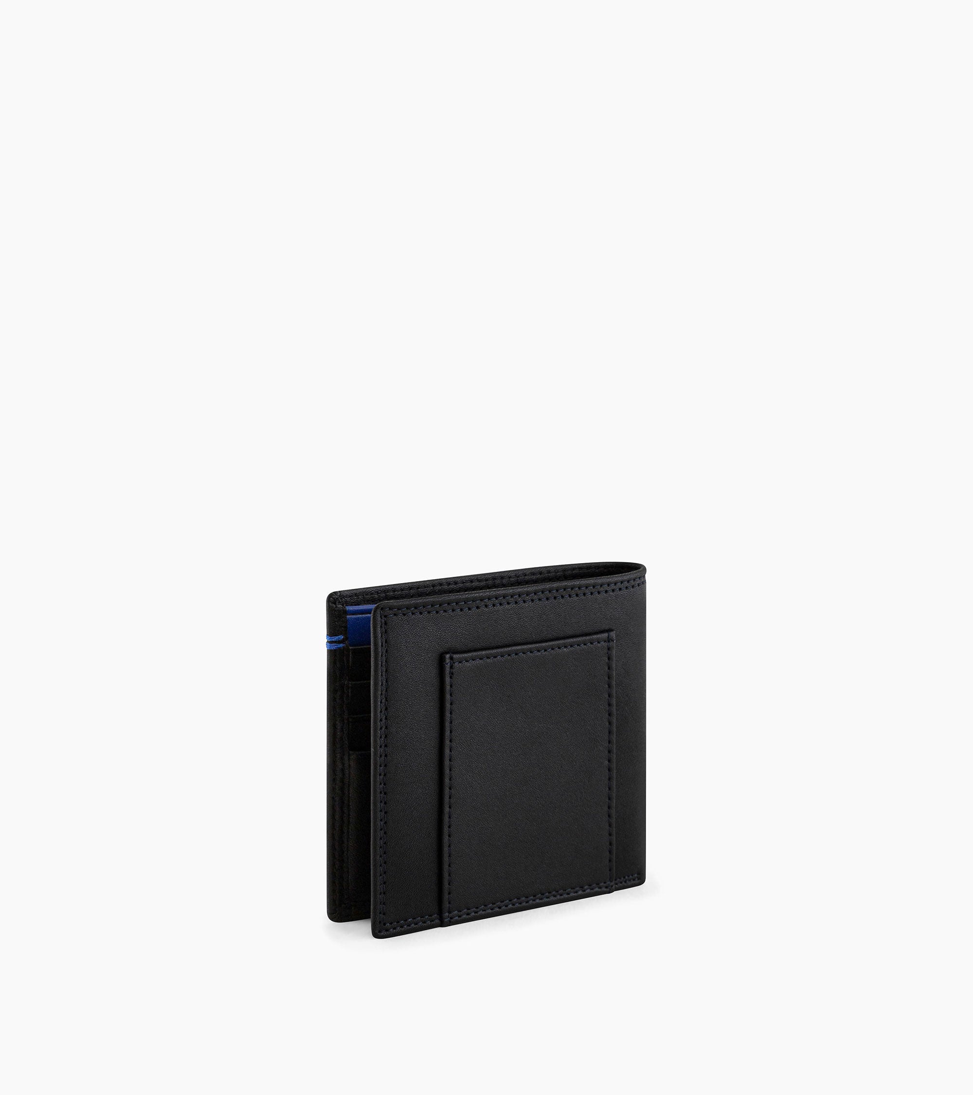 Martin medium horizontal card holder with bill pocket in smooth leather