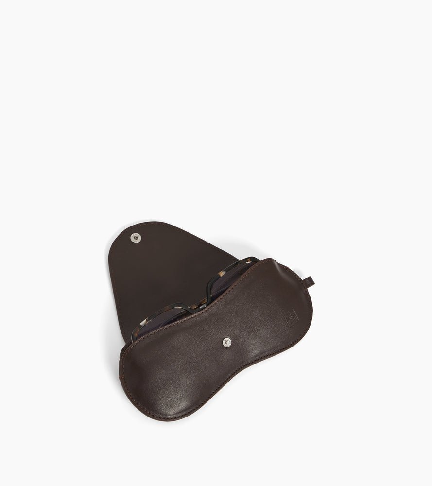 Mademoiselle Agnès charms smooth leather glasses case