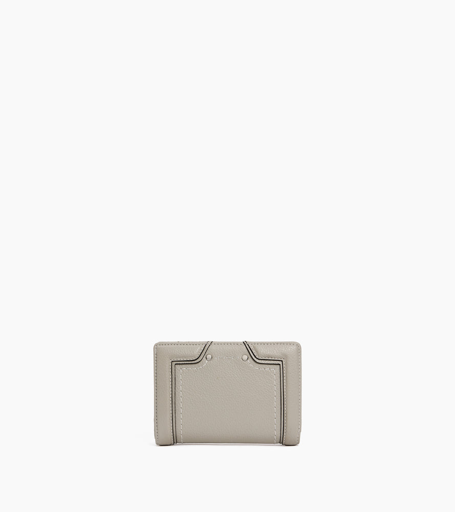 Ella medium wallet in grained leather