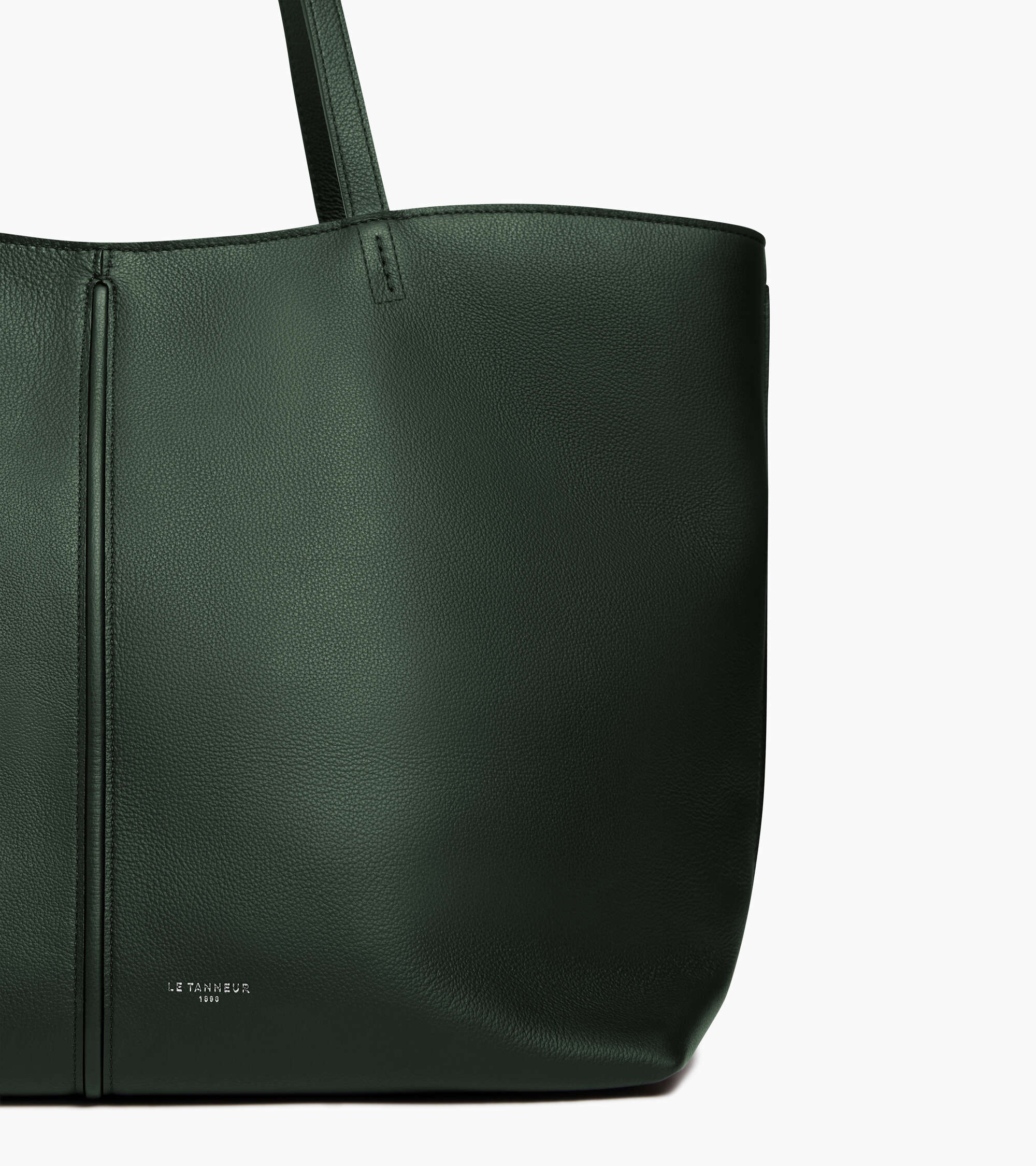 Große Cabas-Tasche Hortense aus doppelseitig genarbtem Leder