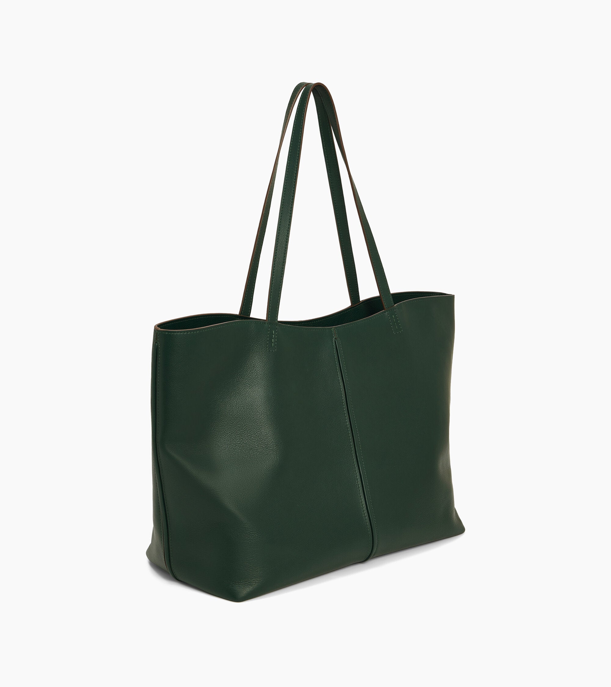 Große Cabas-Tasche Hortense aus doppelseitig genarbtem Leder