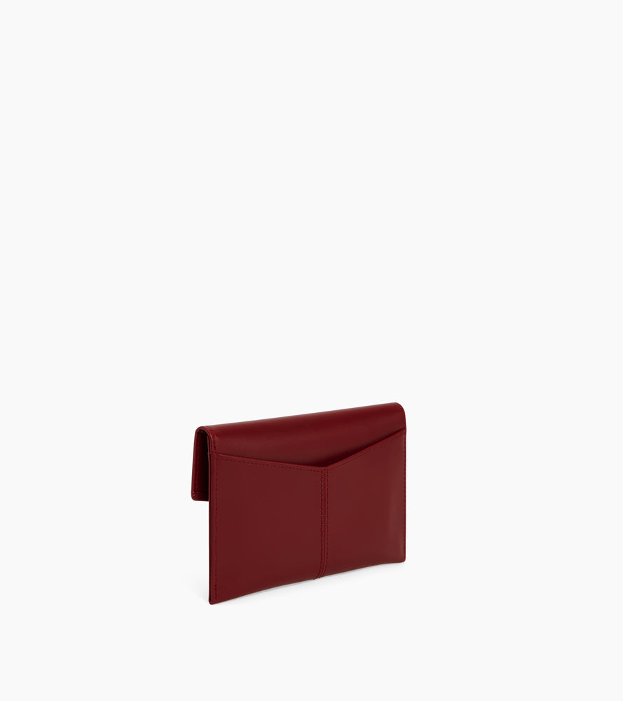 Mittlere Umschlagtasche Charlotte aus glattem Leder