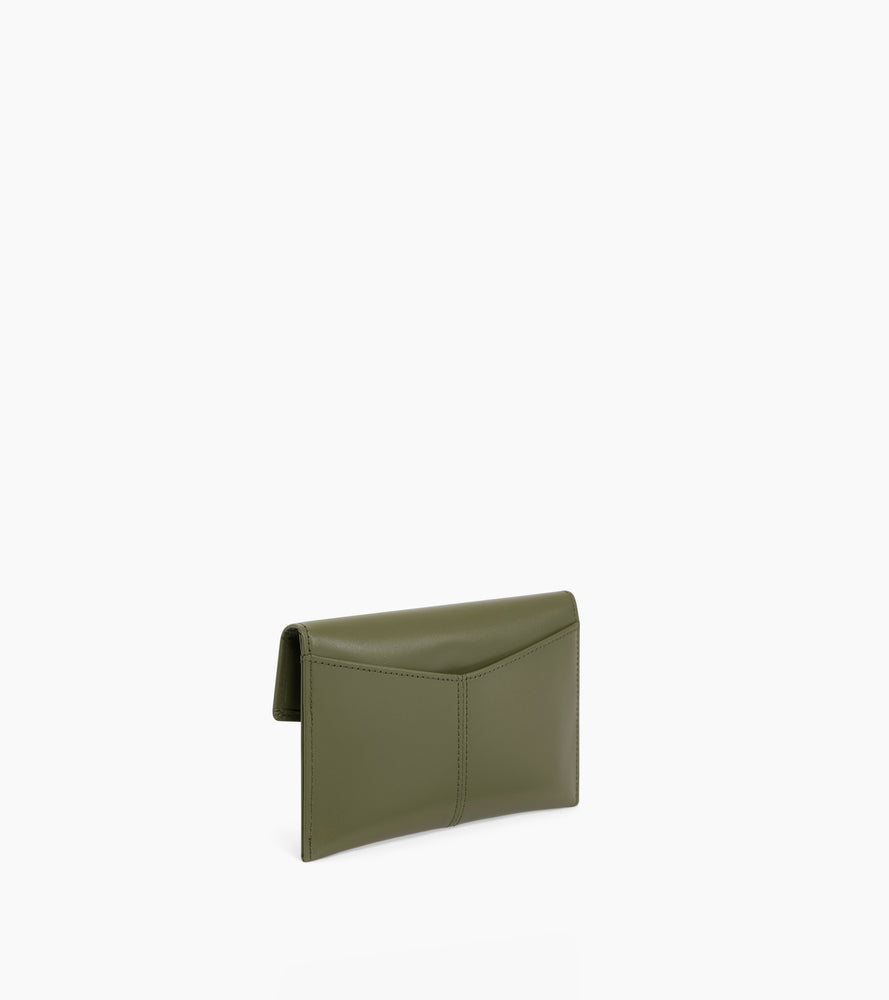 Mittlere Umschlagtasche Charlotte aus glattem Leder