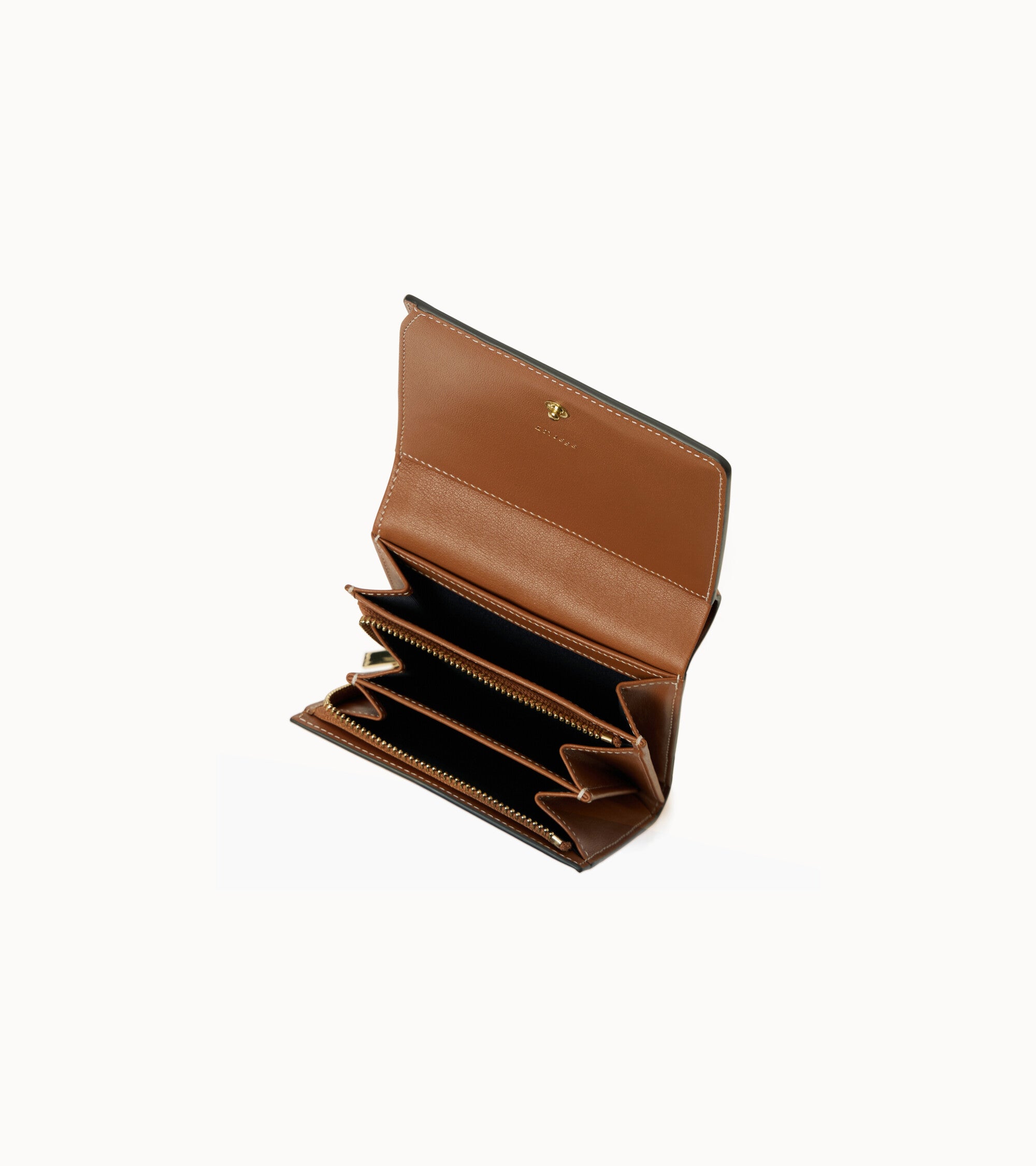 Louison small wallet with flap in smooth leather