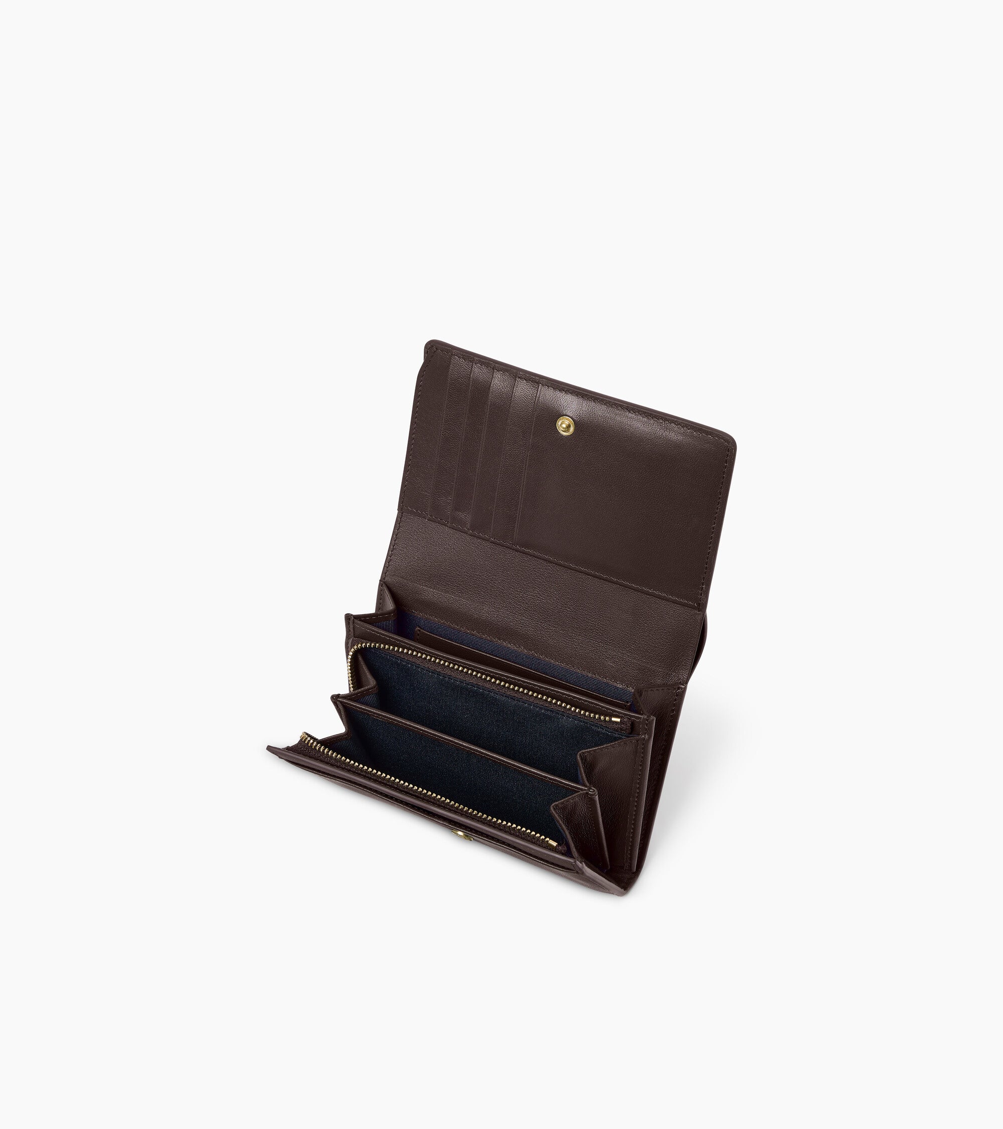 Louison スムースレザー ミディアム フラップ付き 財布
