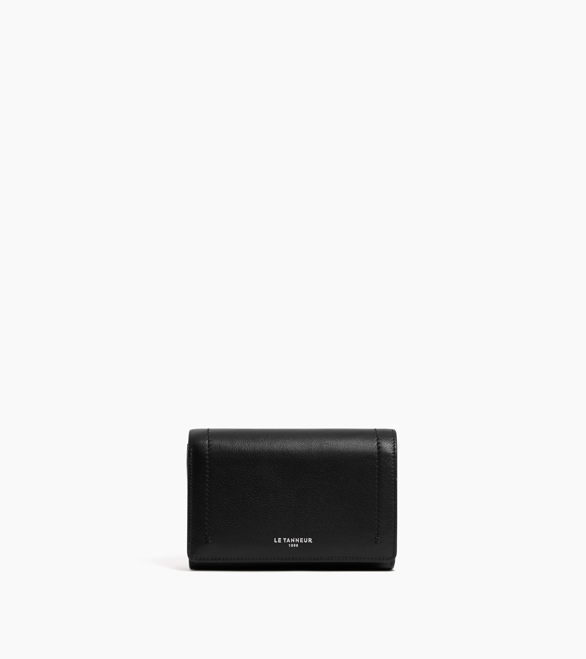 Louison スムースレザー ミディアム フラップ付き 財布