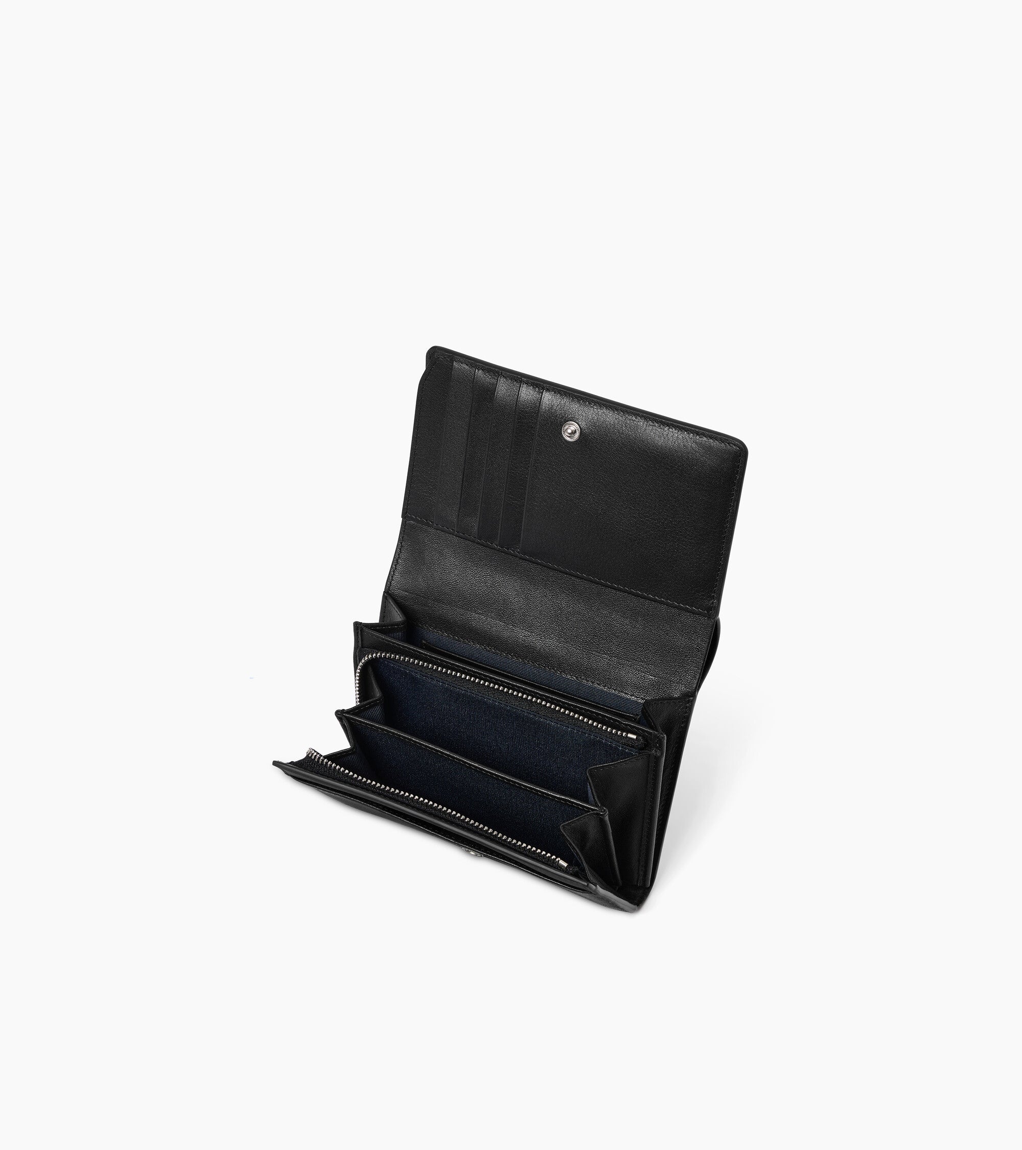 Louison スムースレザー ミディアム フラップ付き 財布
