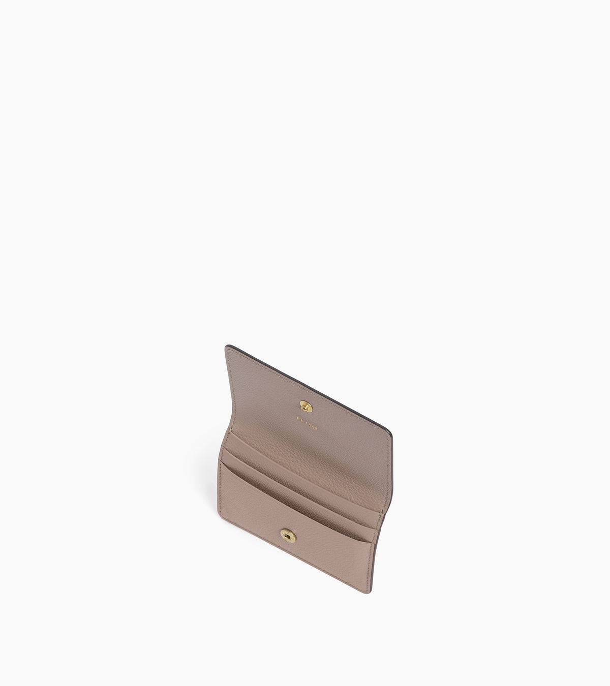 Petit porte cartes à rabat Louison en cuir grainé