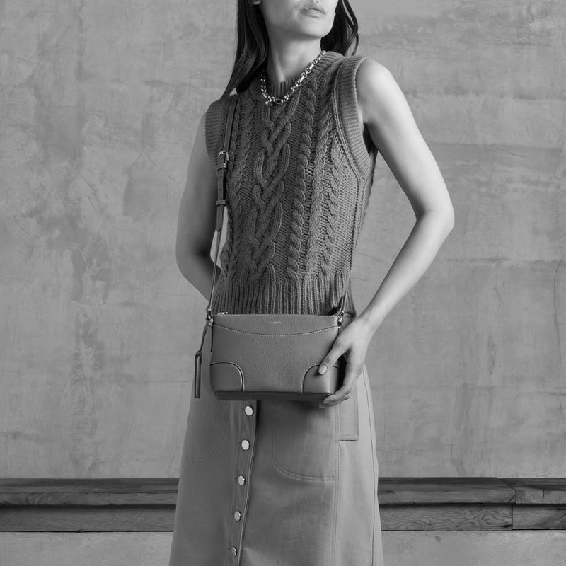 Petit sac bandoulière Romy en cuir grainé  - Le Tanneur