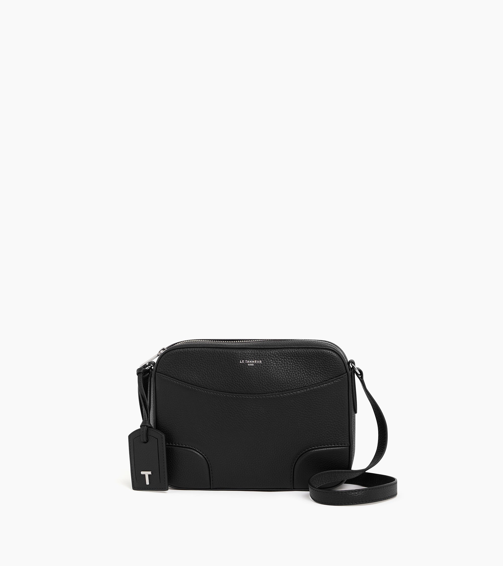 Romy medium, crossbody bag in pebbled leather