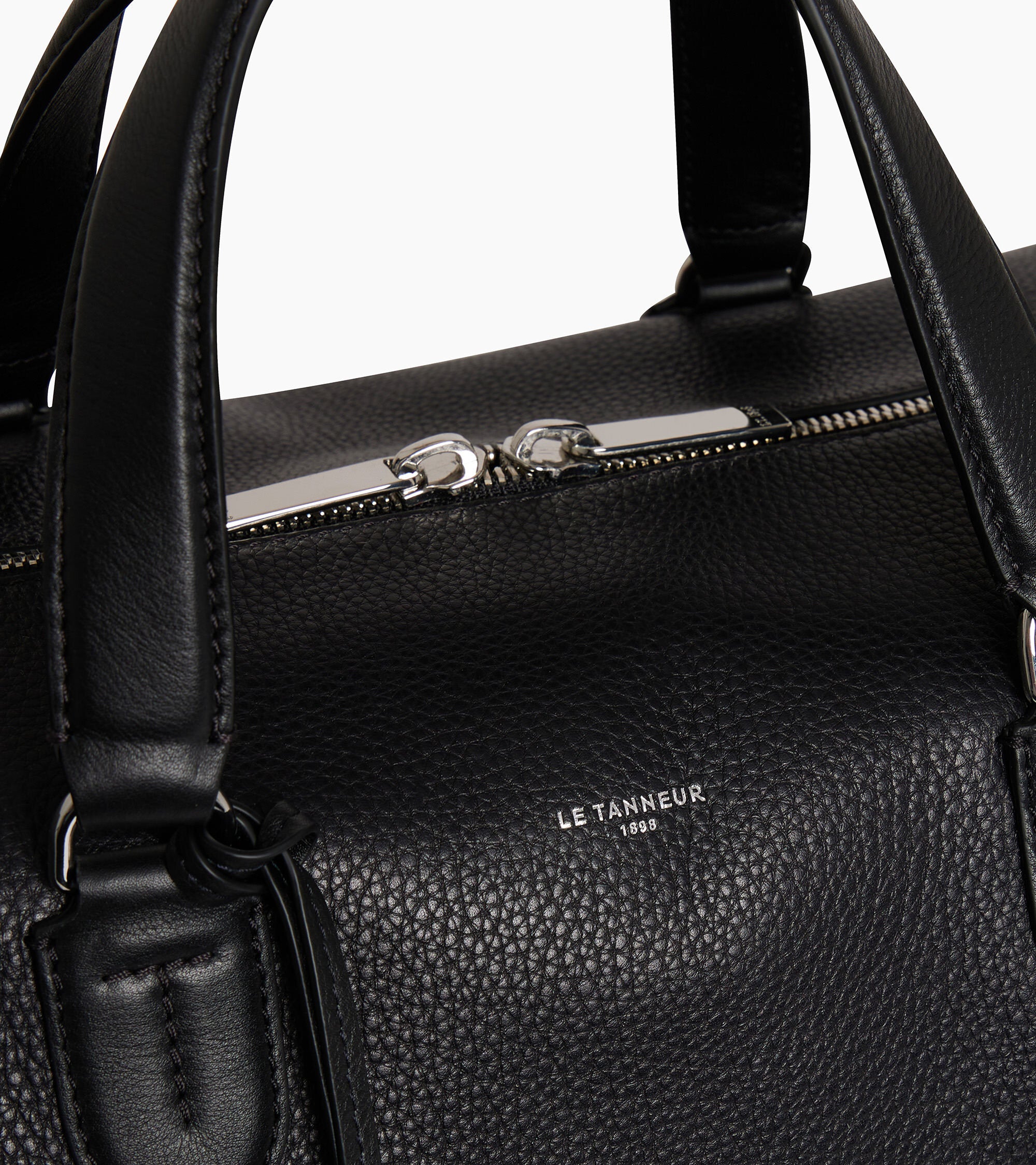 Romy grained and smooth leather 24h travel bag