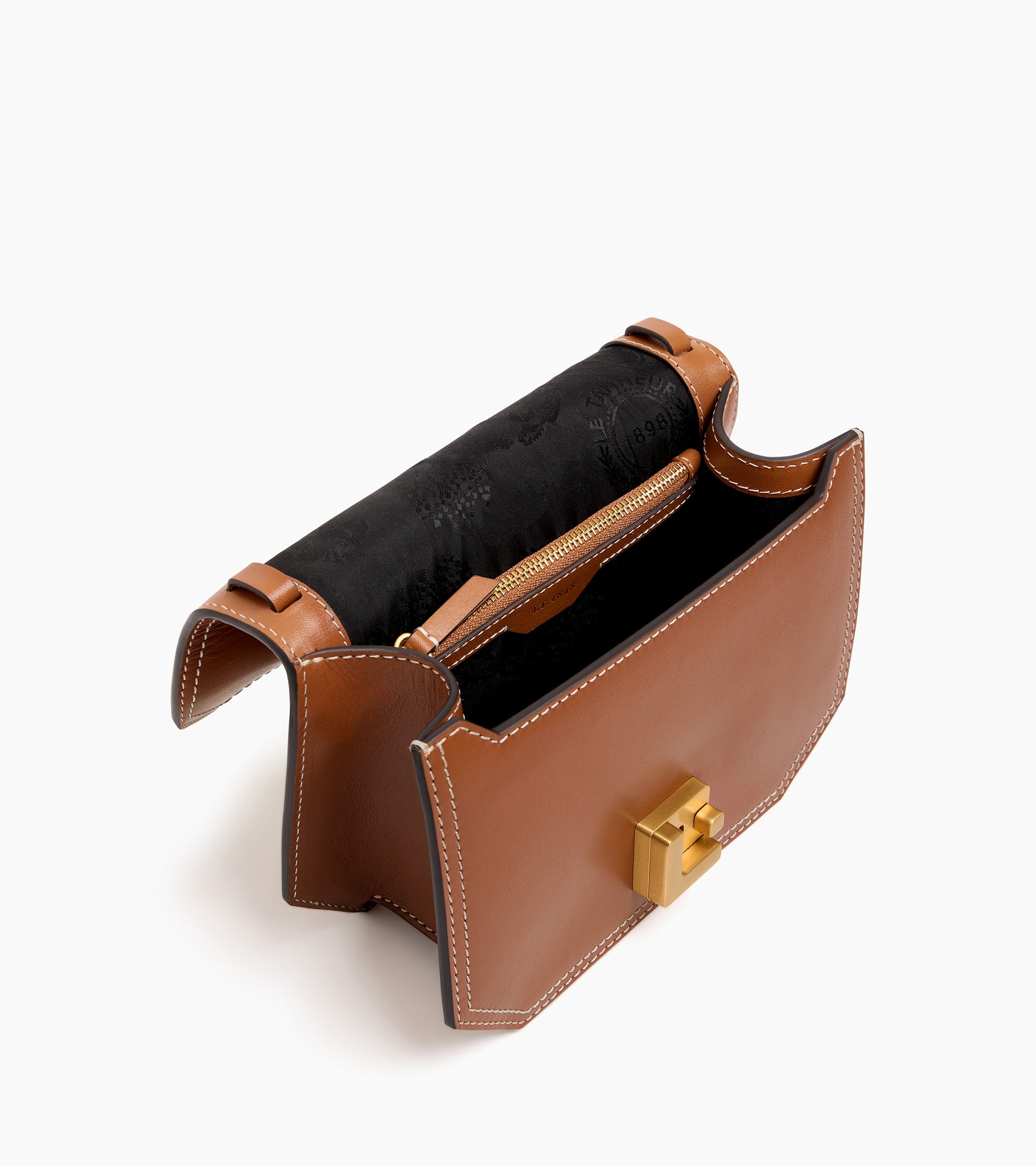 Rose small smooth leather shoulder bag