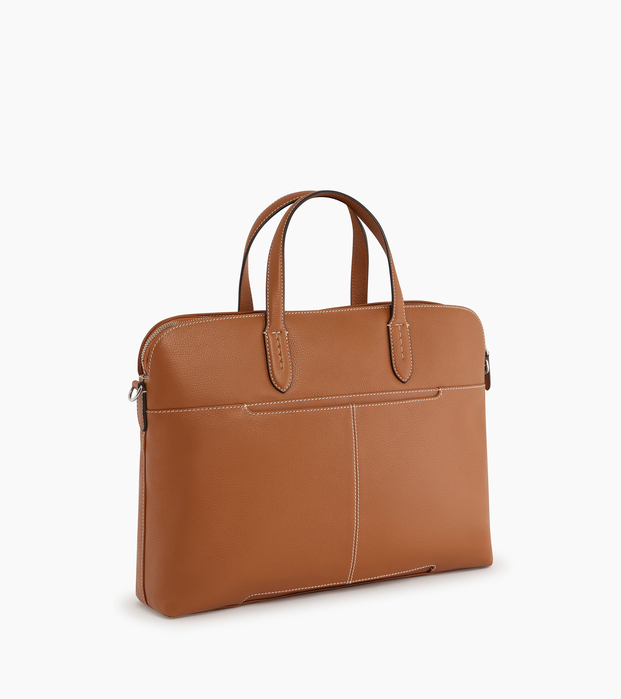 Sophie 15 grained leather document case with 1 expanding compartment