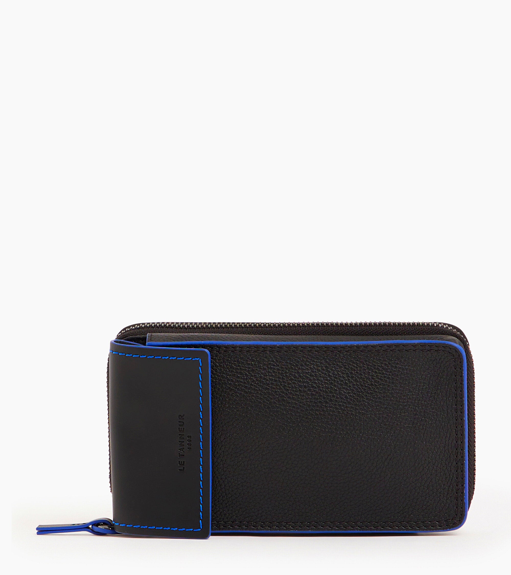 Handytasche mit Reißverschluss und Tragriemen Alexis aus genarbtem Leder